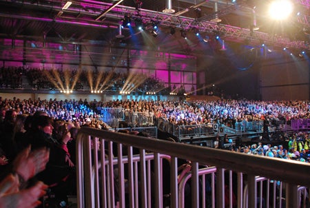 Conventum arena. Ganska liten arena.. 