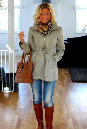 Solen kikade fram på kvällen så det blev VÅRJACKA på, vilken härlig känsla!!