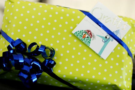 Av oss fick han presentkort på East West Sushi :)