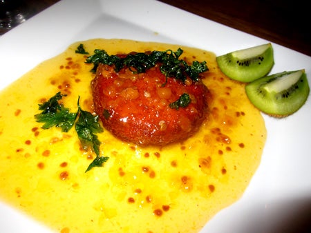 Till dessert blev det friterad camembert med hjortronsås, en av mina aaaaabsoluta favoriter!!! Mums!