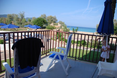 utsikt mot både havet och poolområdet, perfekt!