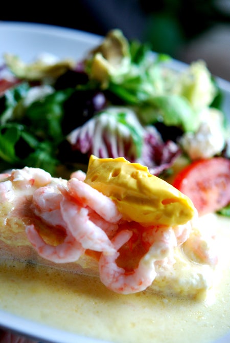 Toppade min portion med en klick saffransaioli, älskar saffran!!