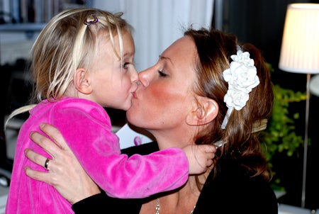 Mamman fick en riktig kalaspuss av goaste Oliven! <3