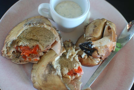 Inte riktigt säsong för krabba än, men denna var helt ok faktiskt!