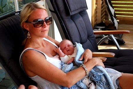 Mysig liten Sebbis var nöjd med livet och tyckte kalas var skoj :)