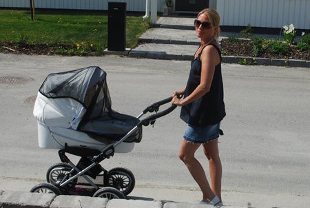 Lite tidigare i dag. Påväg att hämta Olivia från förskolan. 