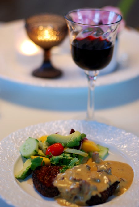 Gårdagens pepparbiff med kantarellsås och sallad var en hit! Precis som jag trodde :)