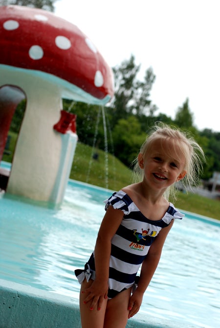 Har man åkt så här långt så måste man ju bada trots allt..