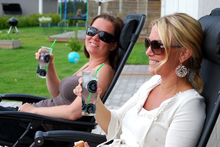 GT och goda snittar på altanen. Life is gooooood :)