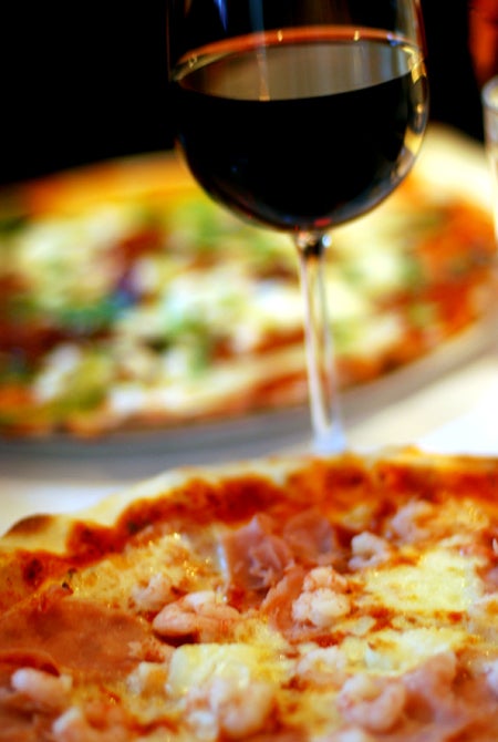 Middag på Ciao Ciao Grande. Nybakad rykande het pizza är ju faktiskt fantastiskt gott!! (till skillnad mot de svampiga ljumna sakerna man köper hem..)