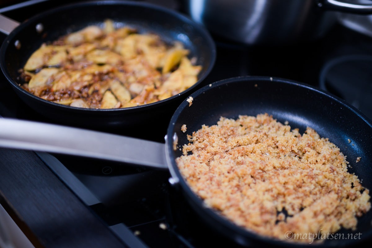 Fyllning till äppel- och päronstrudel