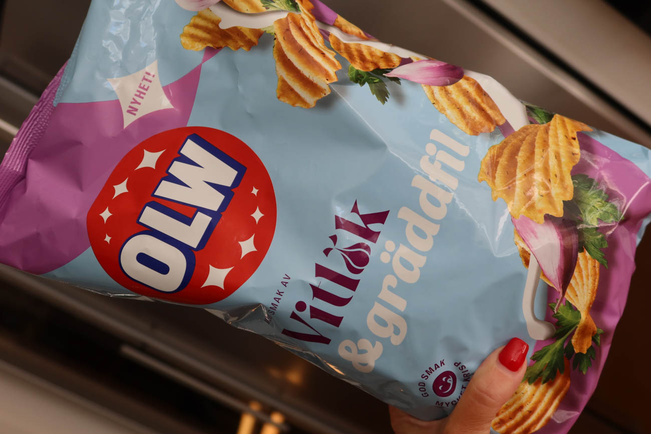 Chipsnyhet OLW vitlök och gräddfil