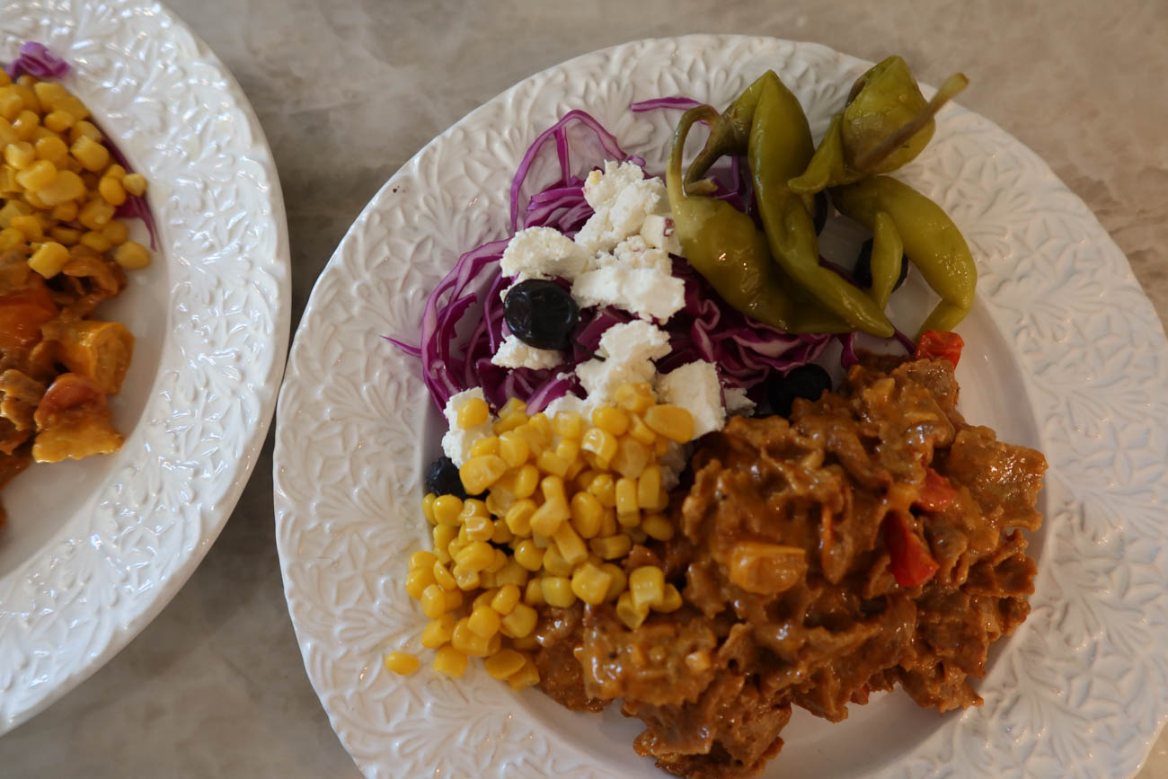 Krämig kebabgryta på tallrik