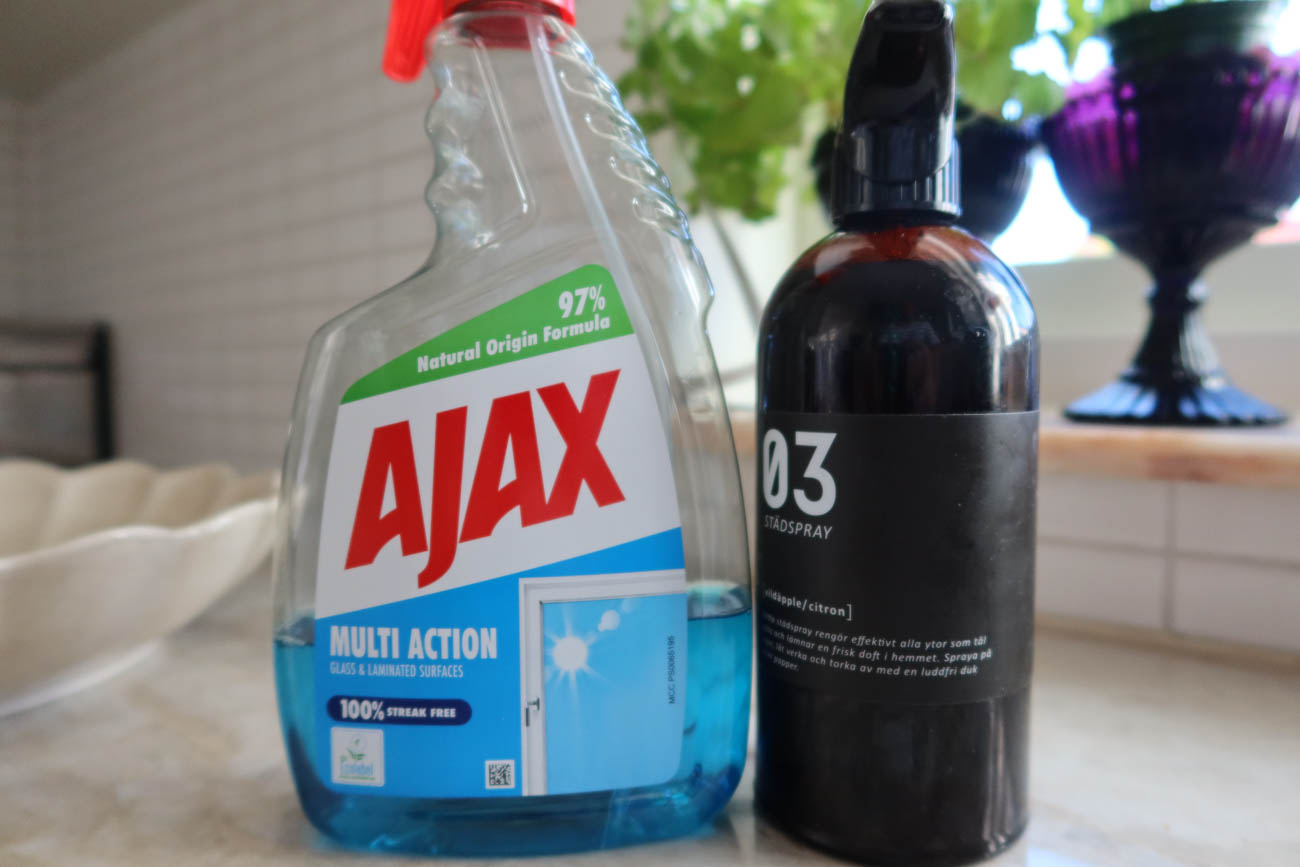 Nystädat hemma efter resan