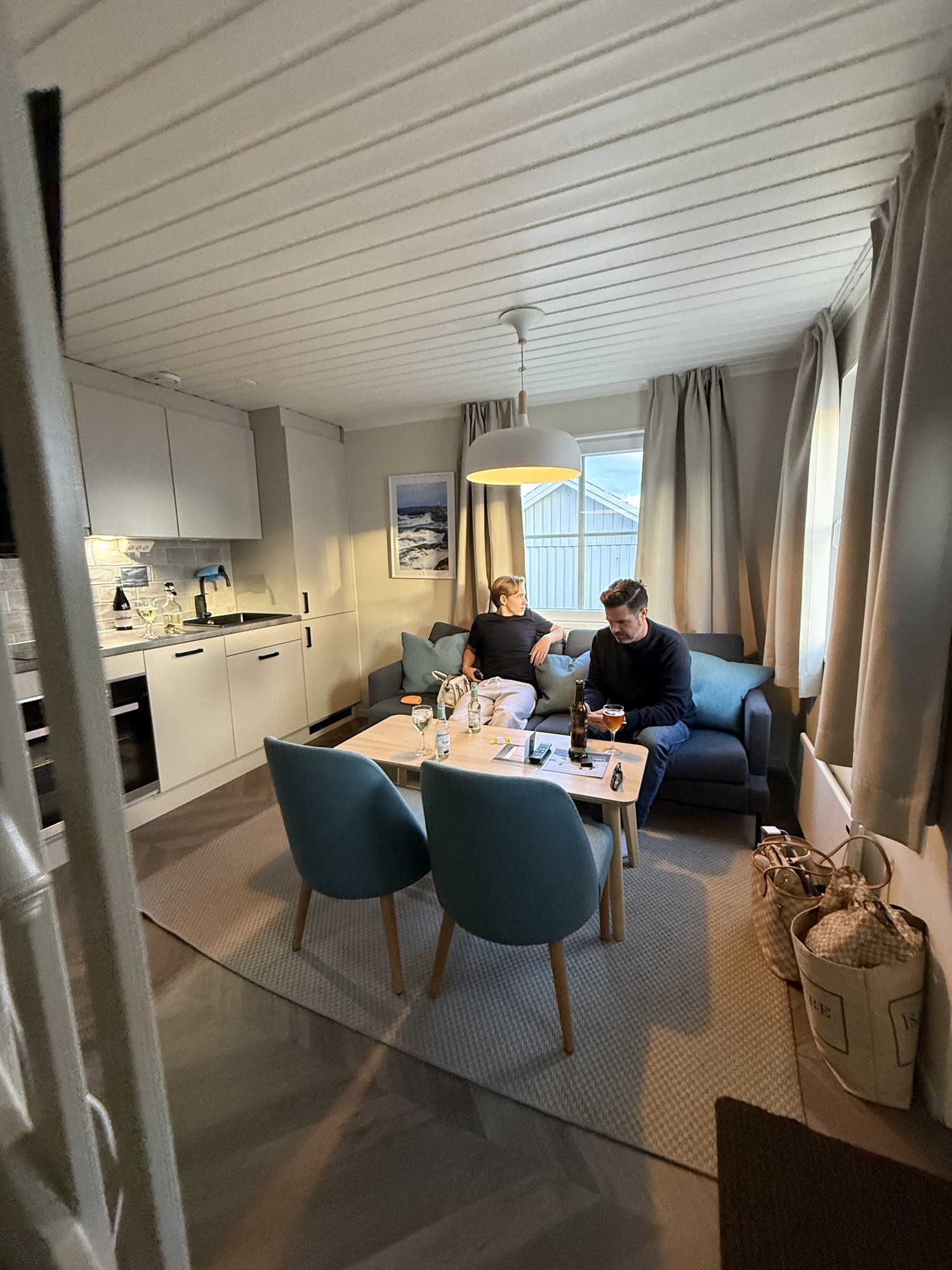 Utsikt från stuga på Tanumstrand Grebbestad