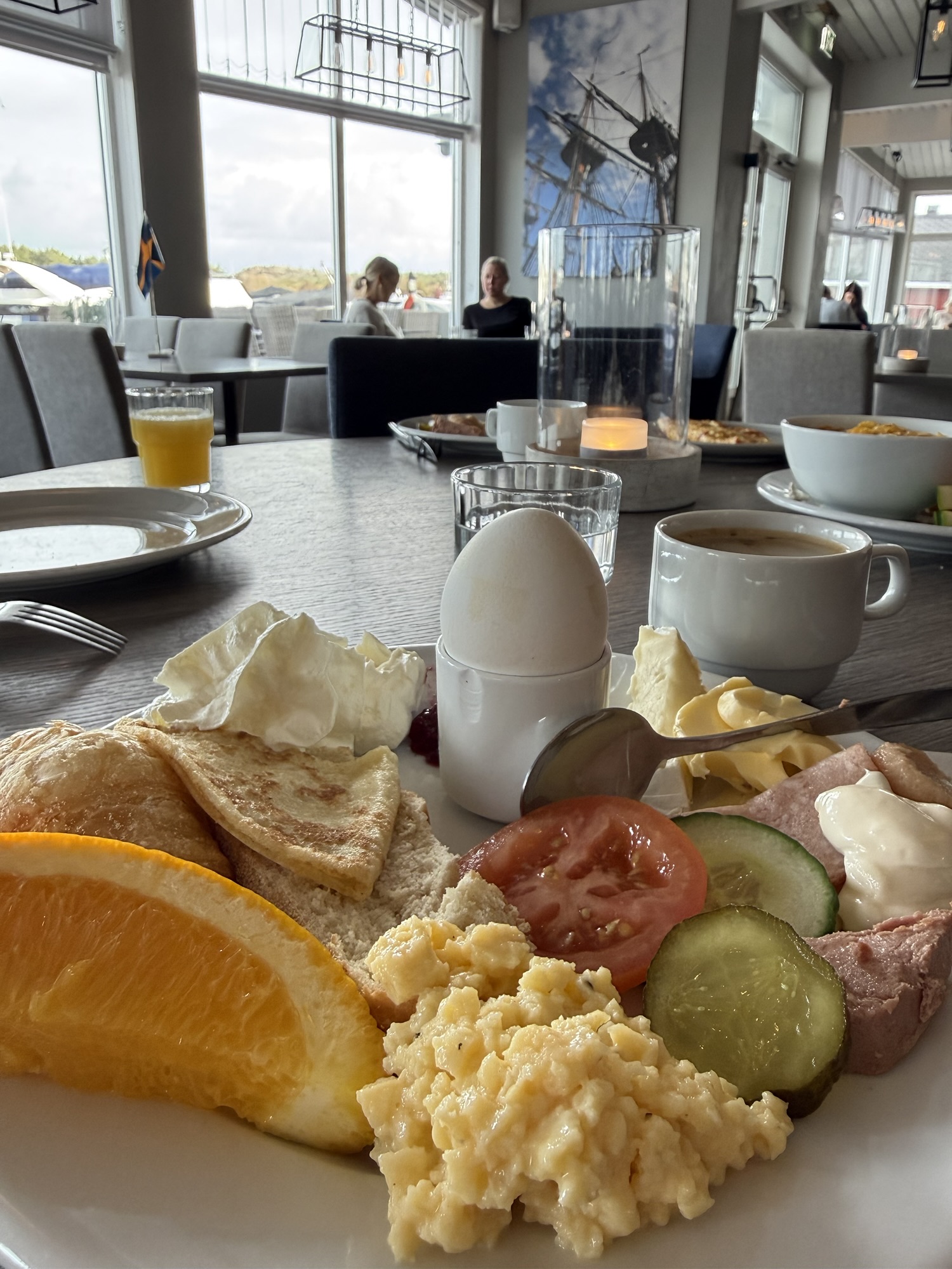 Frukostbuffé på Tanumstrand hotell