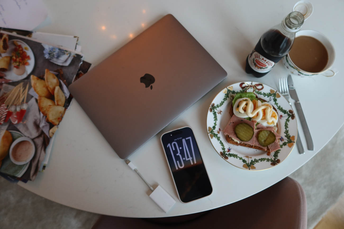 Barnen hemma och sjuka, höstdag i Örebro