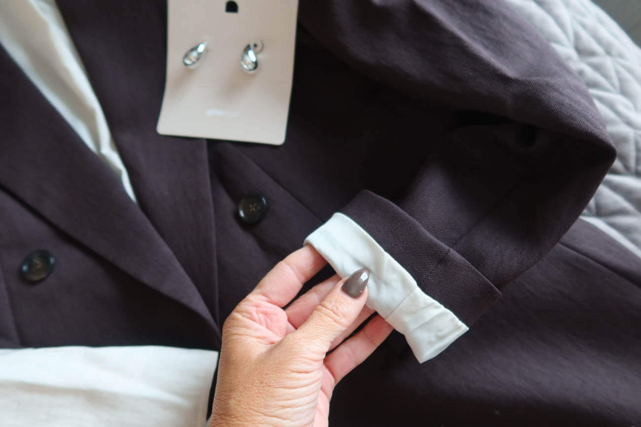 Kavaj och blus från H&M – shopping inför resa till Afrika