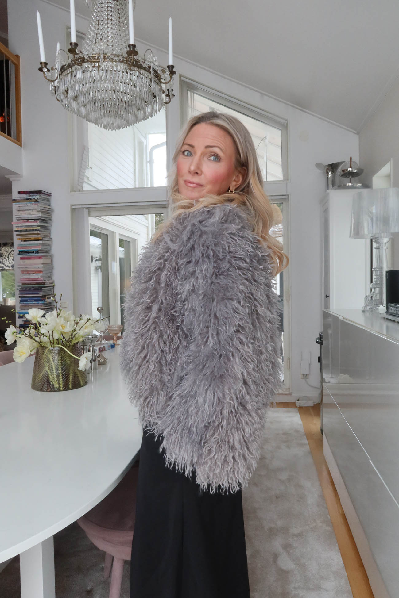 Pälsjacka fyndad på Lindex outlet